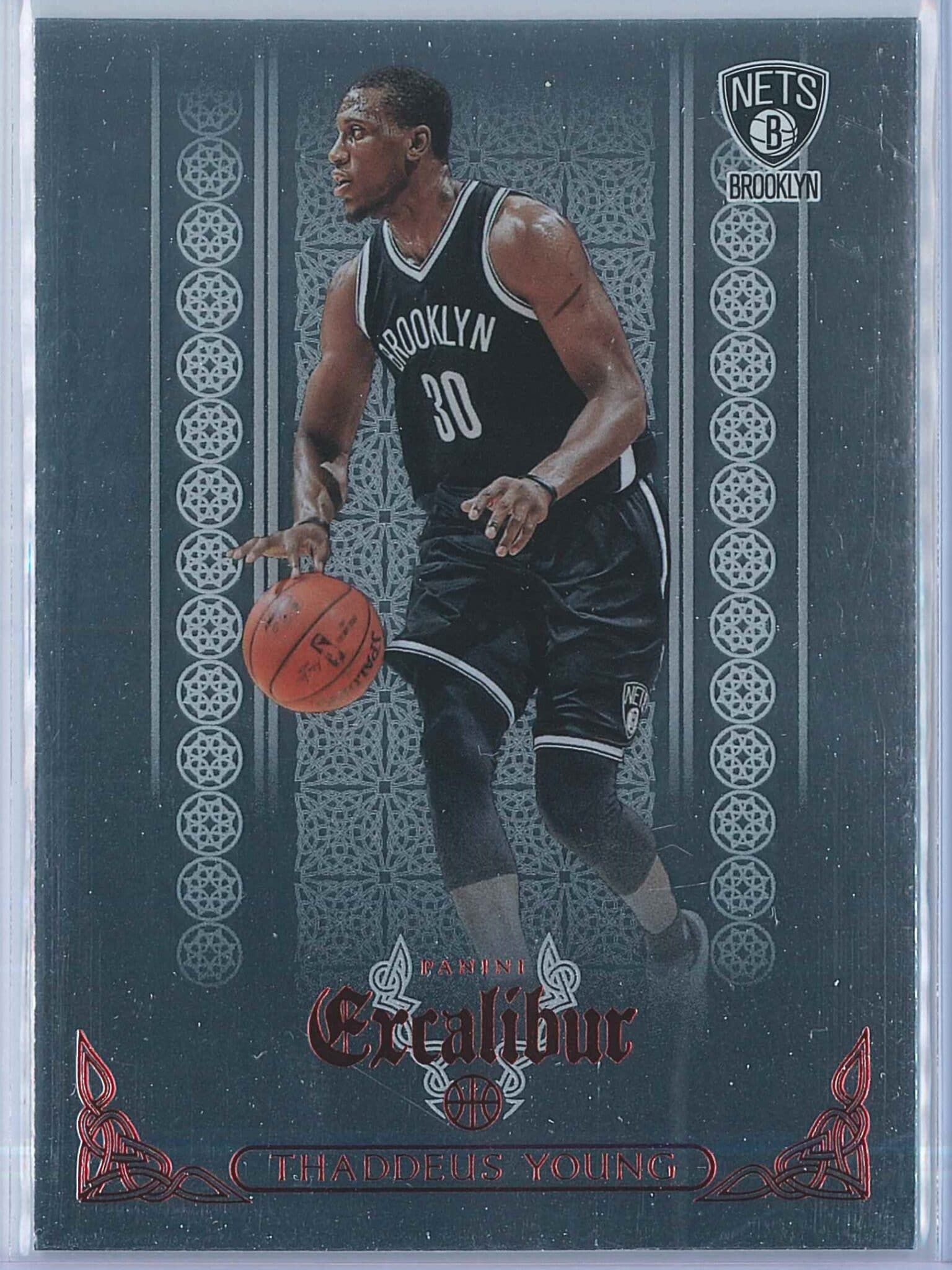 Thaddeus Young Panini Excalibur 2014-15 Knights Templar Red
