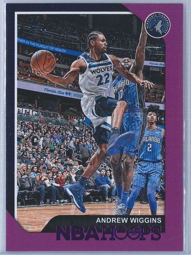 Andrew Wiggins Panini NBA Hoops 2018-19  Purple