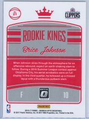 Brice Johnson Panini Donruss Optic Basketball 2016 17 Rookie Kings RY 2