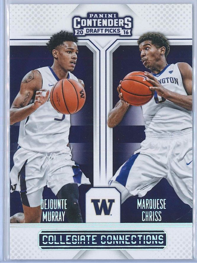 Dejounte Murray - Marquese Chriss Panini Contenders Draft Picks 2016-17 Collegiate Connections