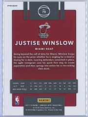 Justise Winslow Panini Donruss Optic Basketball 2017 18 Fast Break Holo Prizm 2