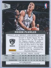 Mason Plumlee Panini Basketball 2013 14 RC 2