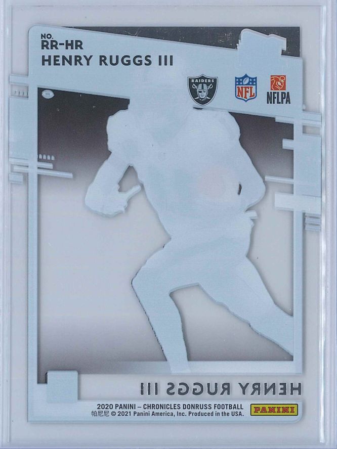 Henry Ruggs III Panini Chronicles Football 2020 Clearly Donruss Rated Rookie 2