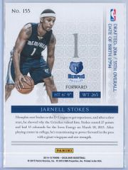 Jarnell Stokes Panini Excalibur Basketball 2014 15 Knights Templar Red Foil RC 2