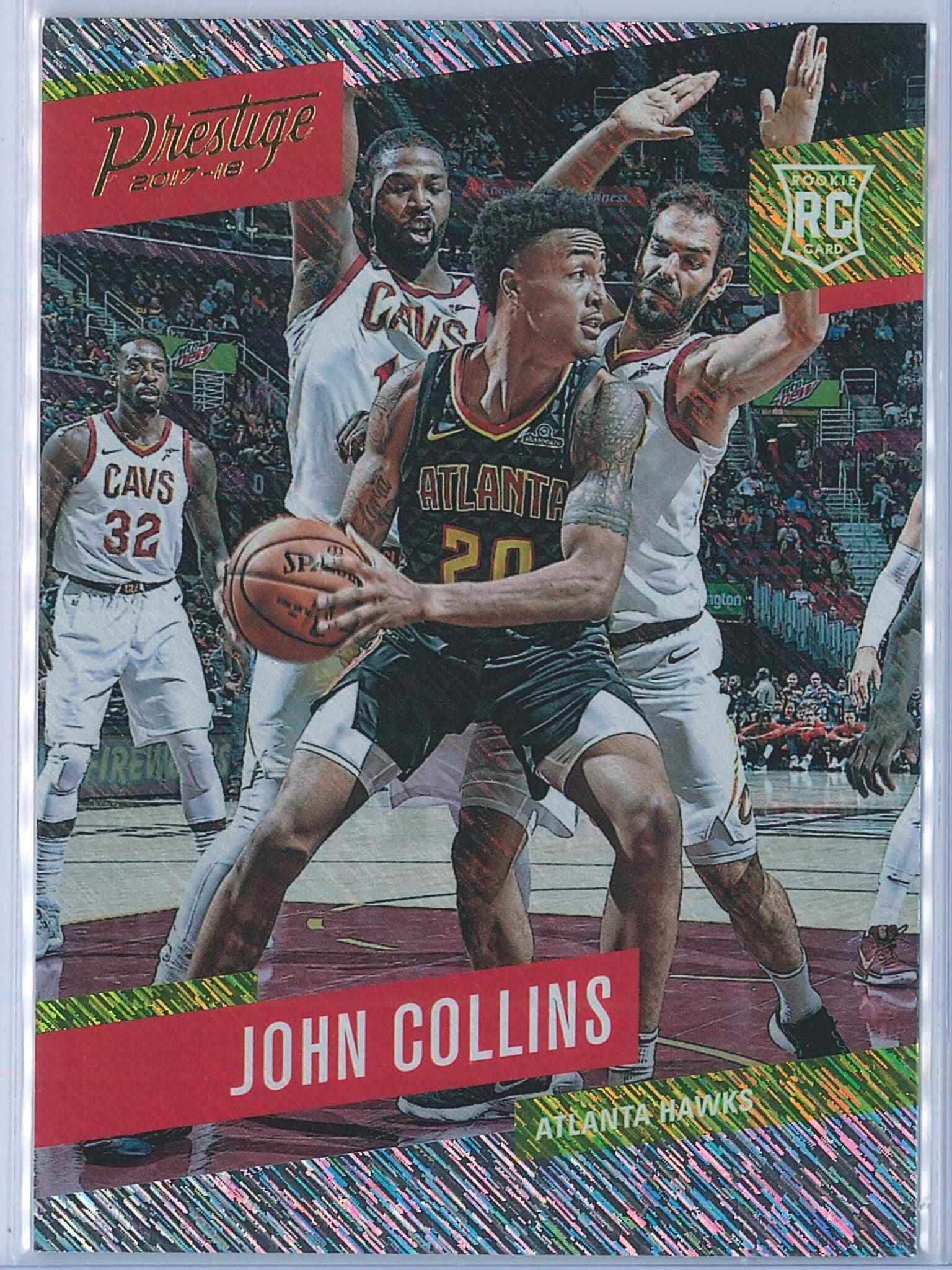John Collins Panini Prestige Basketball 2017-18 Base Rain Parallel  RC