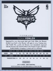 Noah Vonleh Panini NBA Hoops Basketball 2014 15 Base Gold RC 2