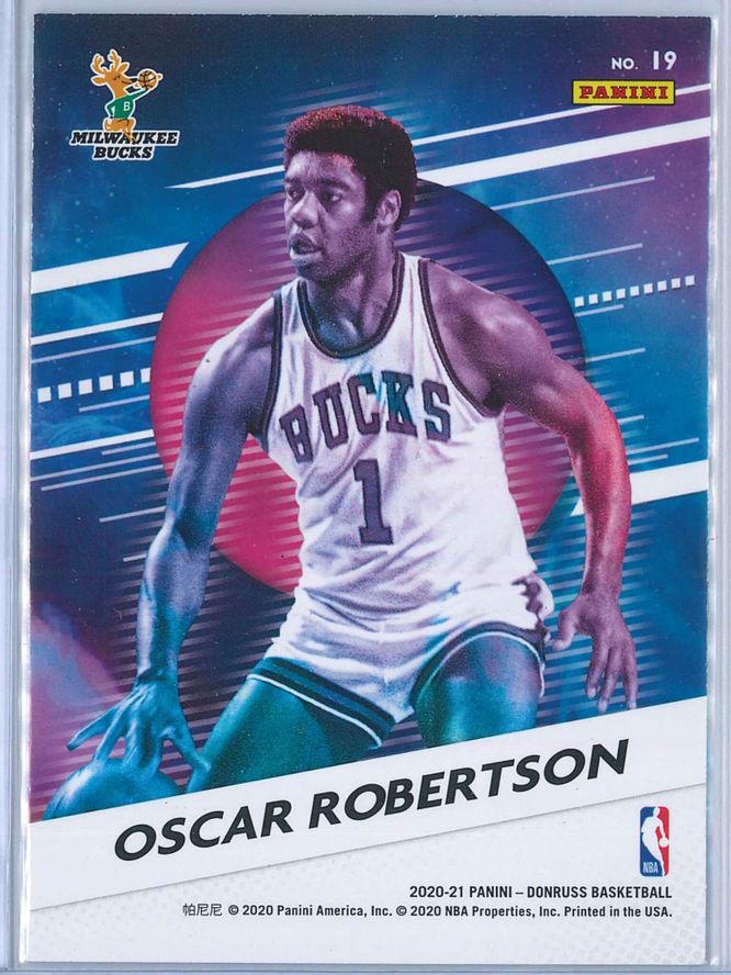 Oscar Robertson Panini Donruss Basketball 2020 21 Retro Series Press Proof 2