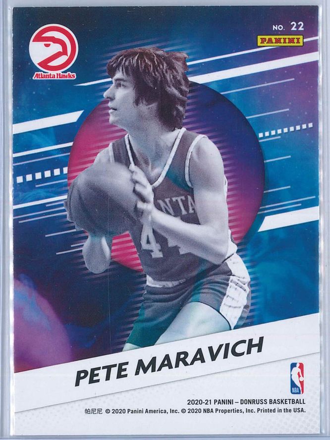 Pete Maravich Panini Donruss Basketball 2020 21 Retro Series 2