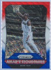 AmarE Stoudemire Panini Prizm Basketball 2015-16 Base Red White Blue Parallel