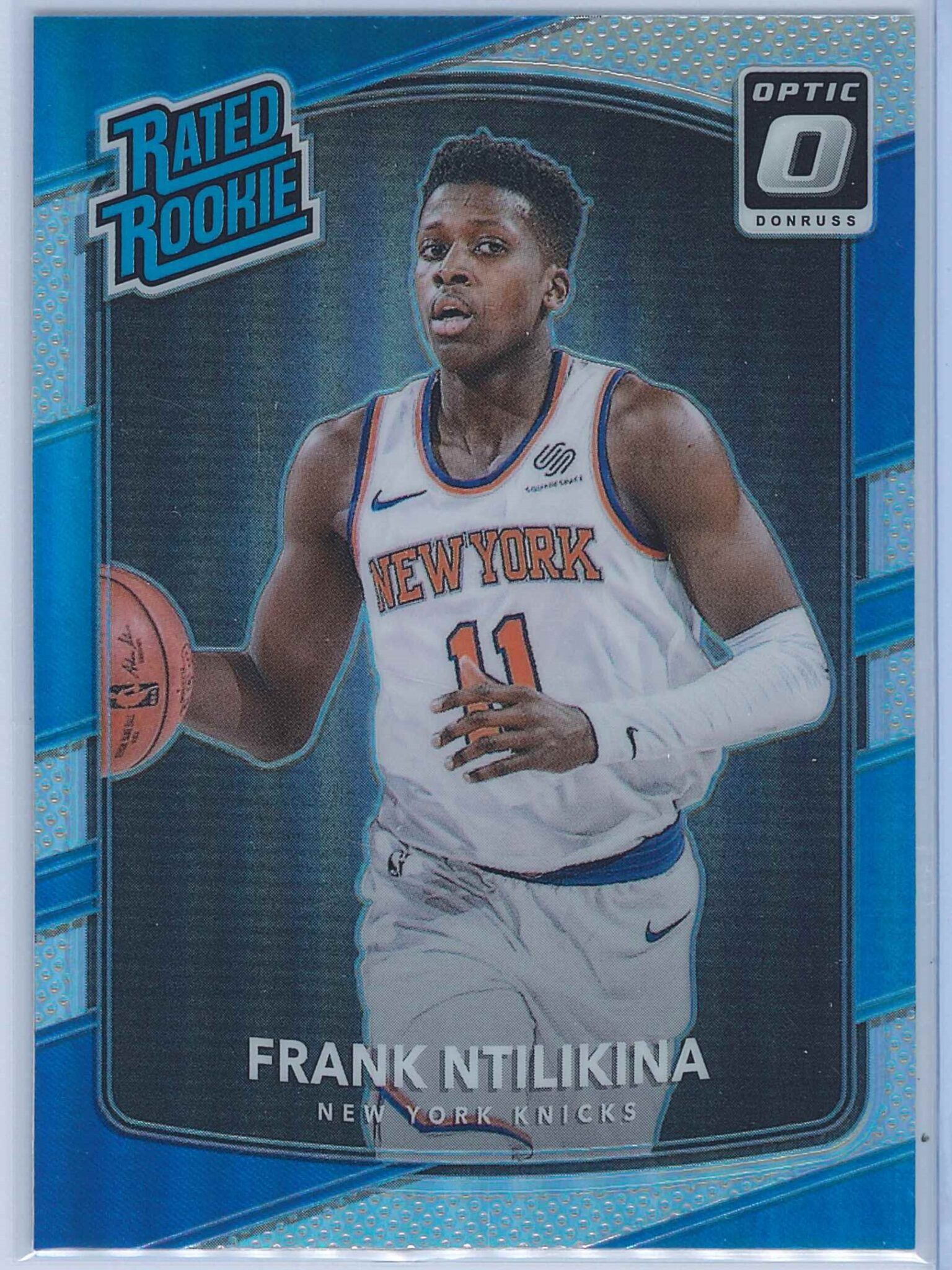 Frank Ntilikina Panini Donruss Optic Basketball 2017-18 Rated Rookie Holo