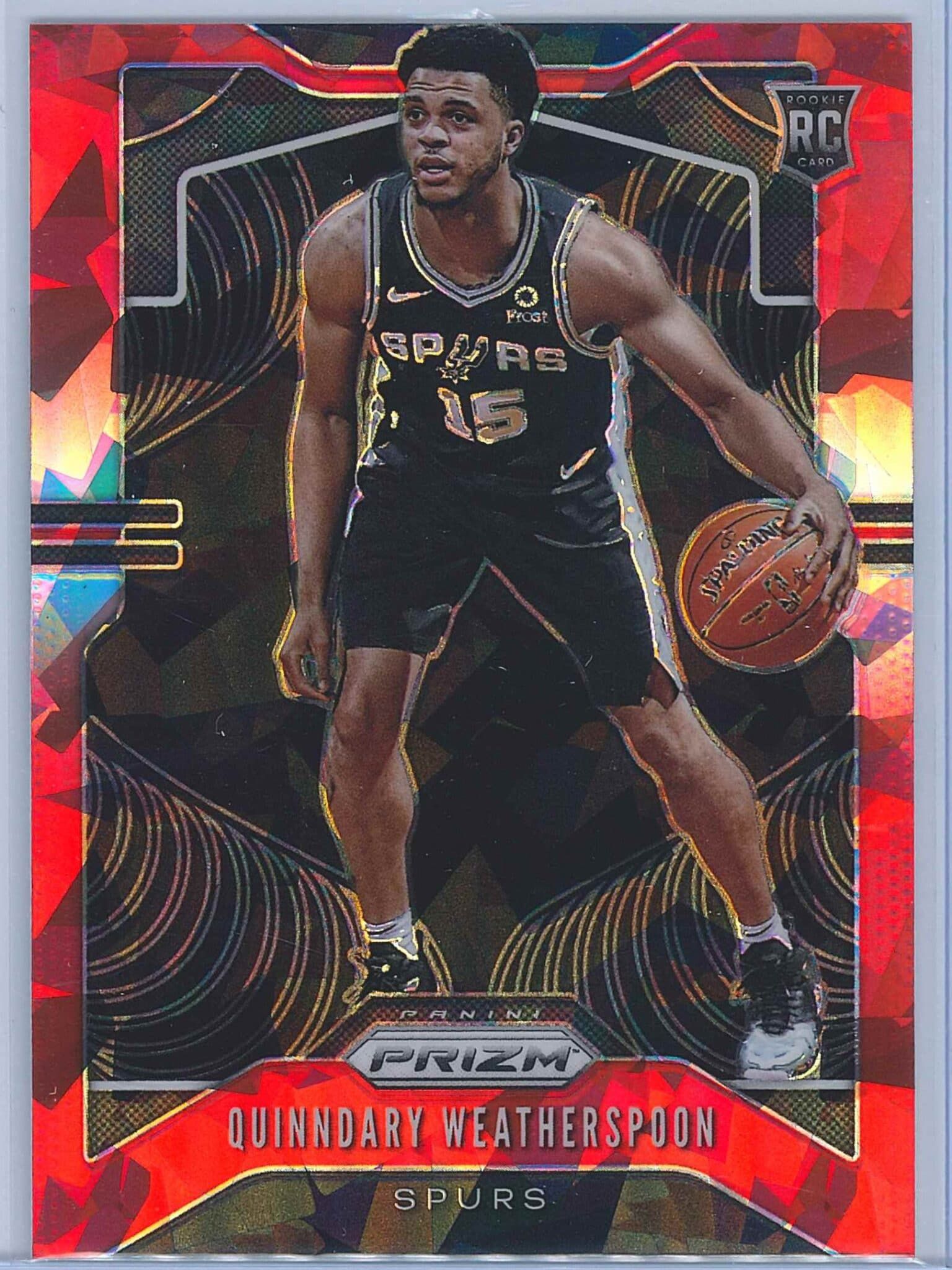Quinndary Weatherspoon Panini Prizm Basketball 2019-20 Base Red Ice Parallel  RC