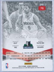 Ricky Rubio Panini Donruss Basketball 2014 15 Elite 2