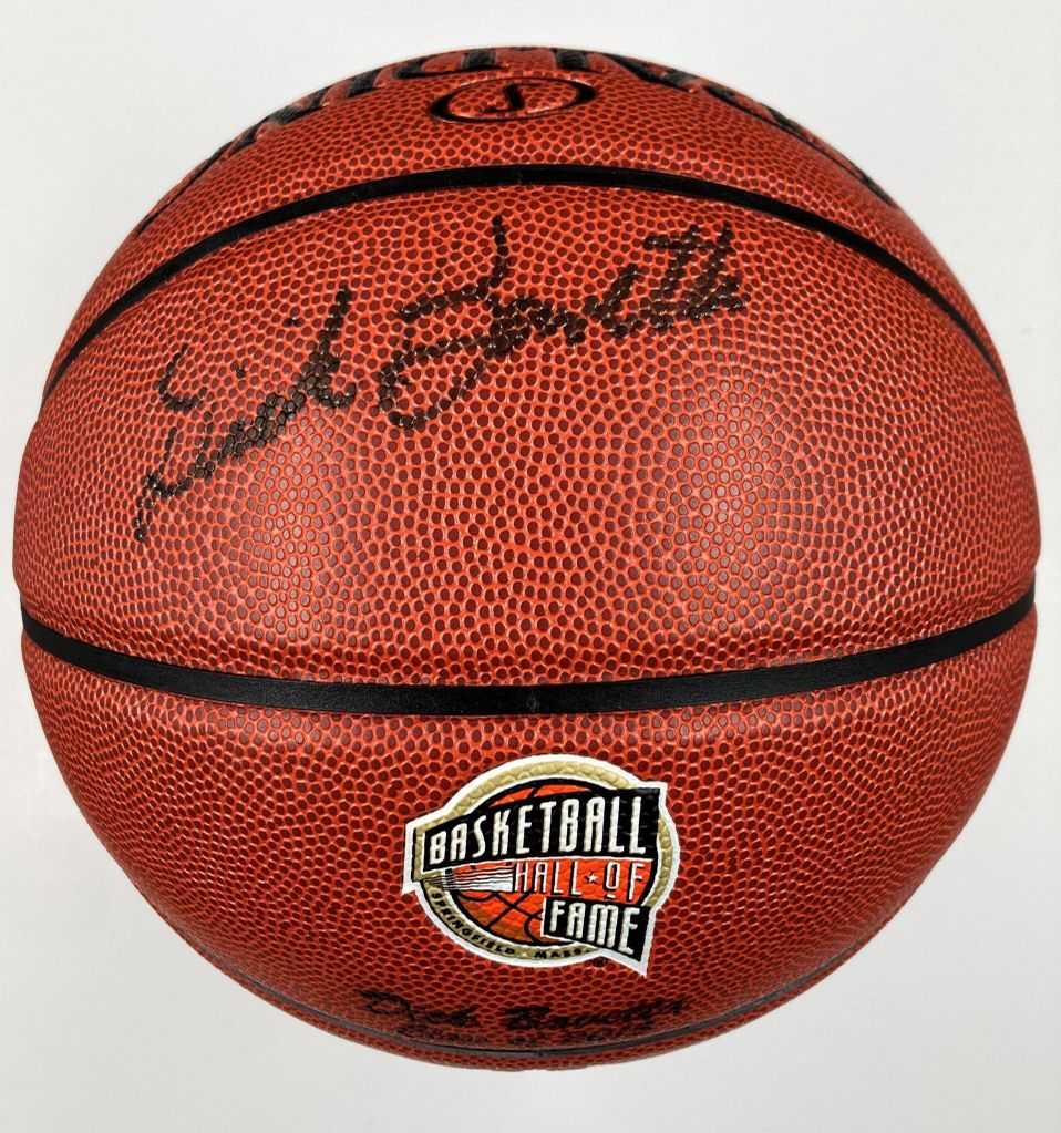 Dick Bavetta Hall of Fame Authentic Signed Spalding Basketball w Black Signature 1