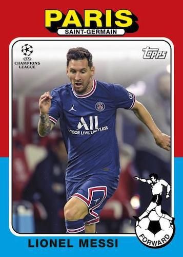 2021 22 Topps UEFA Champions League Collection Cards 197576 Topps Footballer Lionel Messi