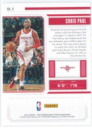 Chris Paul Panini Contenders Draft Picks Basketball 2018 Season Ticket 9 2