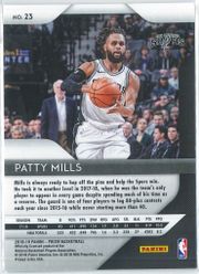 Patty Mills Panini Prizm Basketball 2018 19 Base 23 2