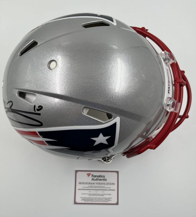 Mac Jones Signed New England Patriots Speed Full Size Authentic Helmet B485466 4