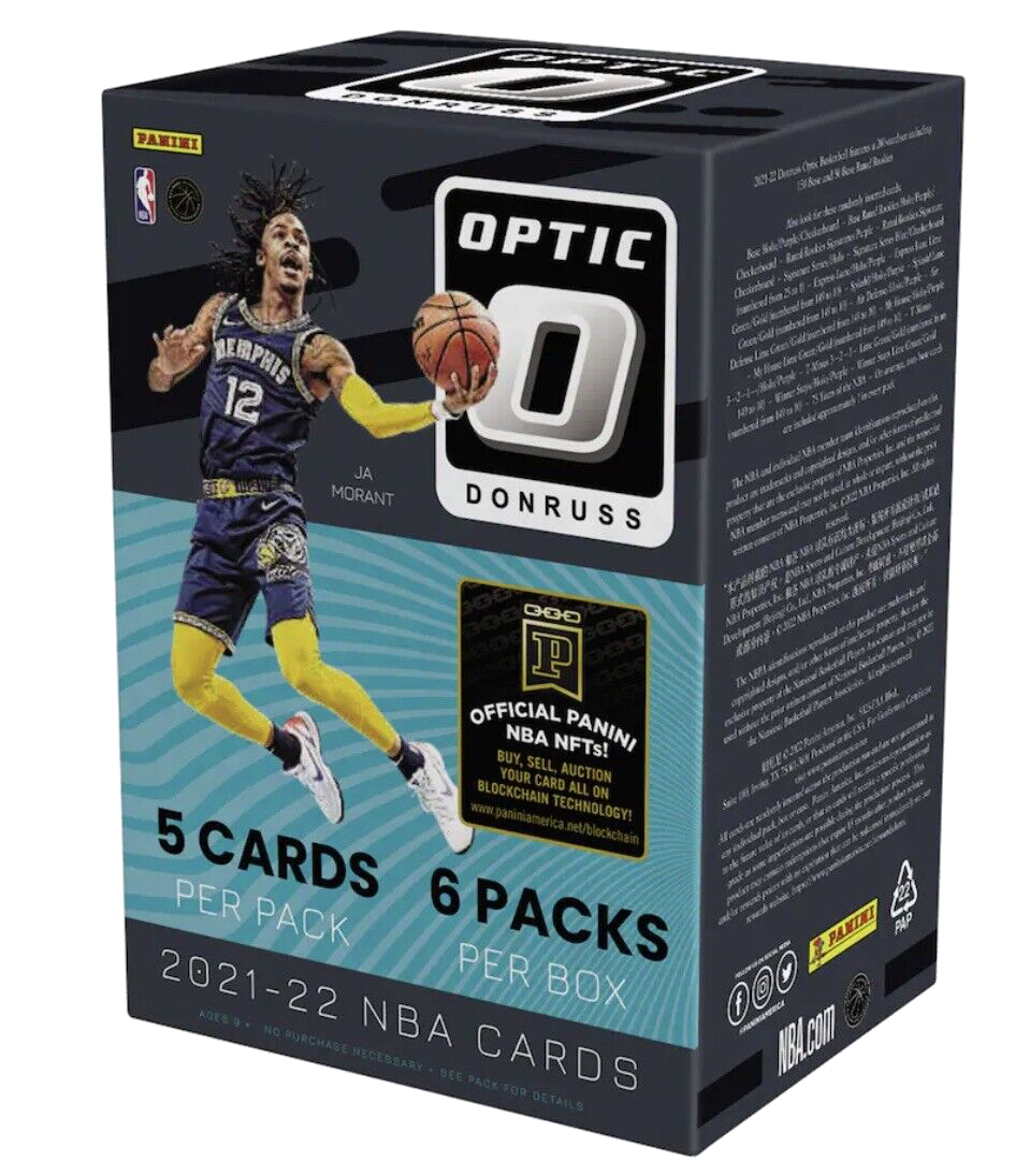 2021 22 Panini Donruss Optic Basketball Cards Blaster Box