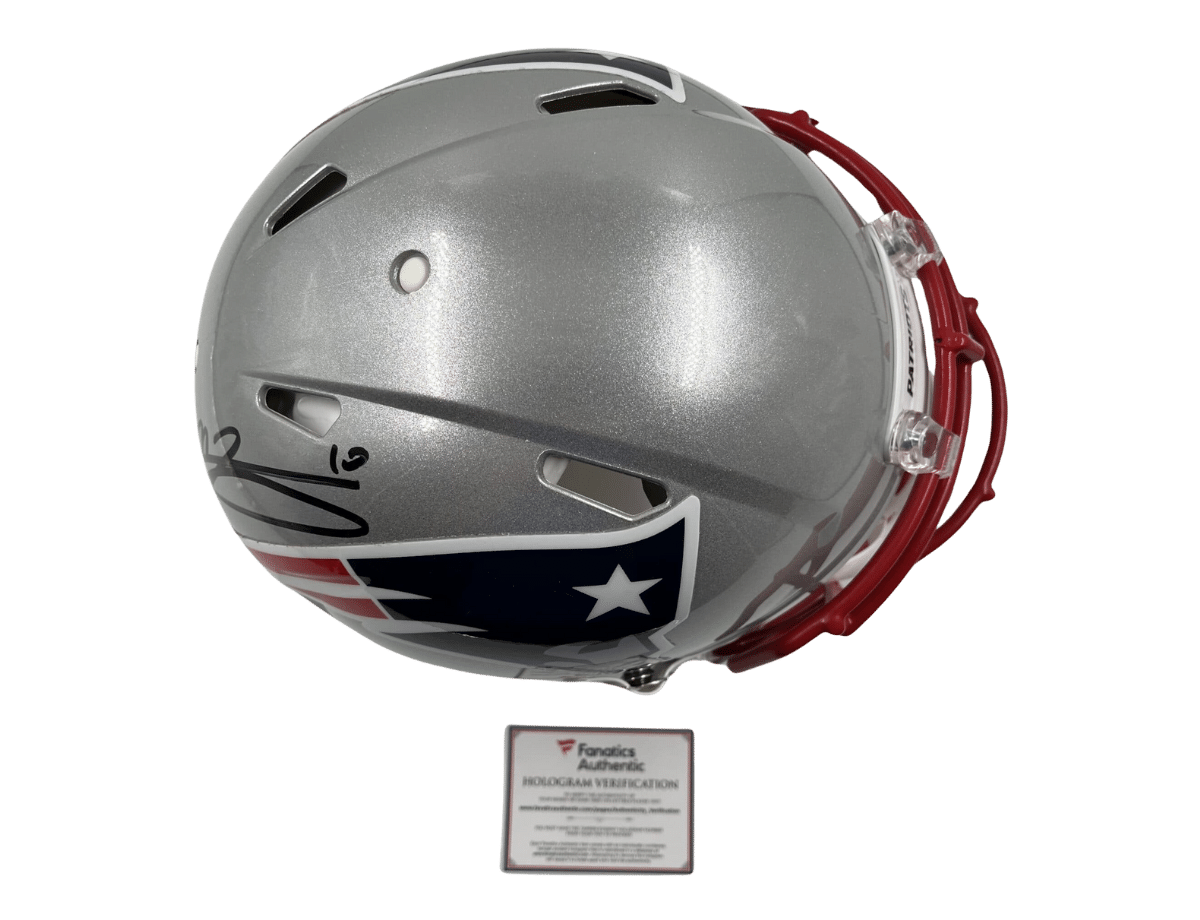 Mac Jones Signed New England Patriots Speed Full Size Authentic Helmet [B485466]