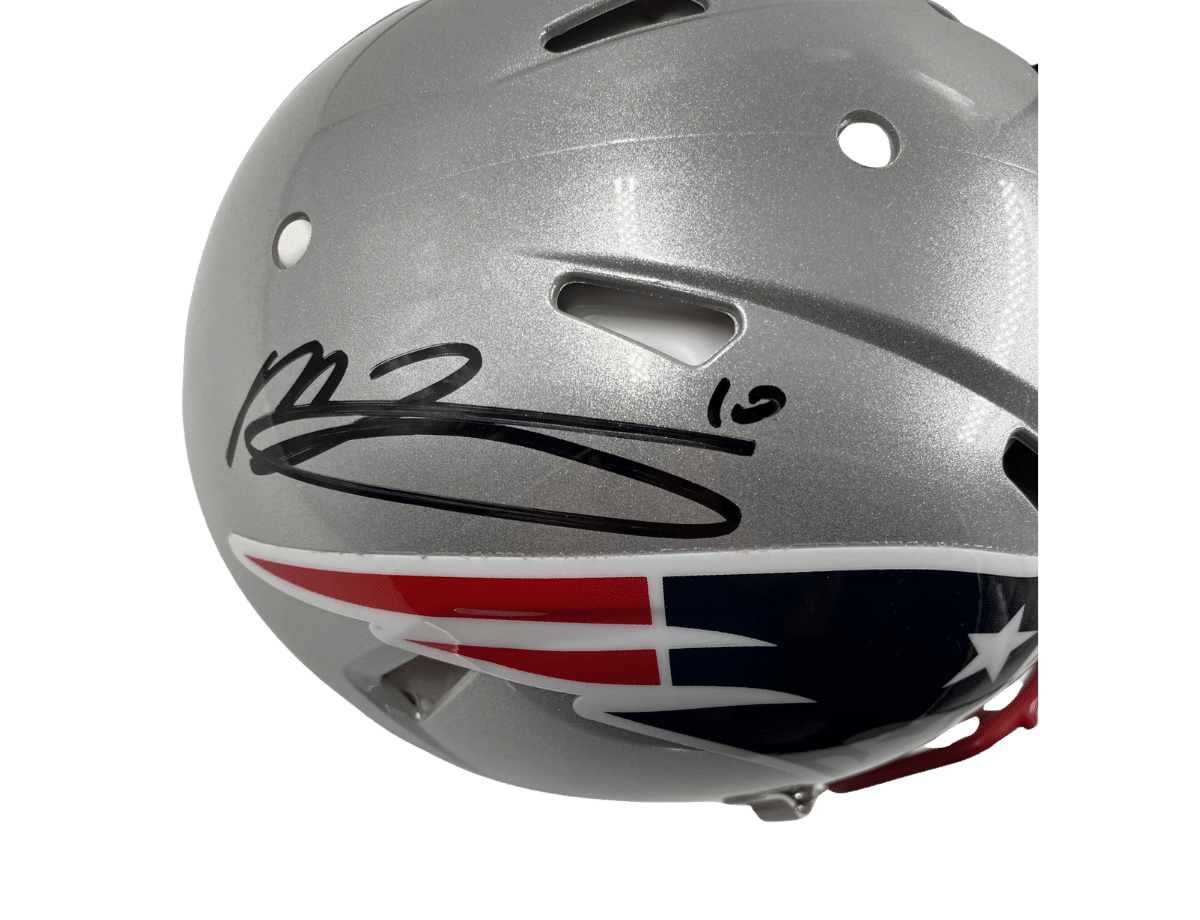 Mac Jones Signed New England Patriots Speed Full Size Authentic Helmet [B485466]