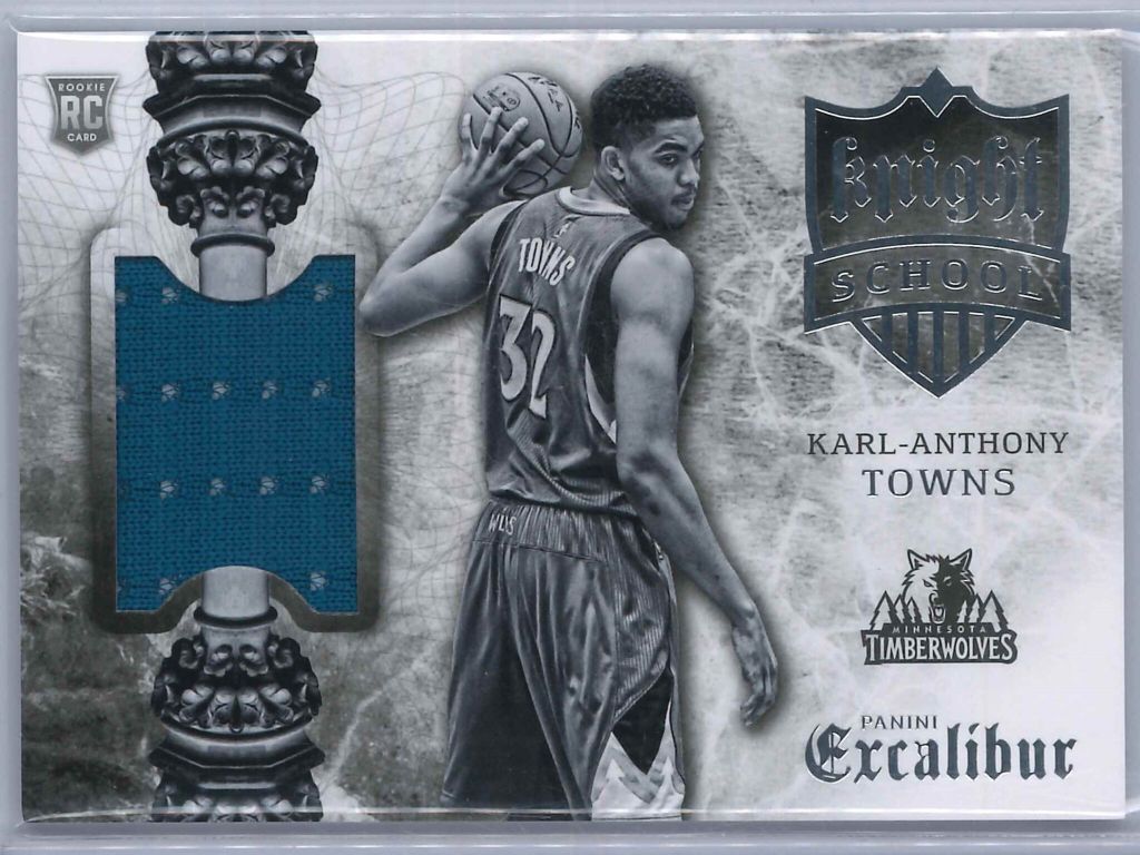 Karl Anthony Towns Panini Excalibur 2015 16 Knight School RC Patch 1 scaled