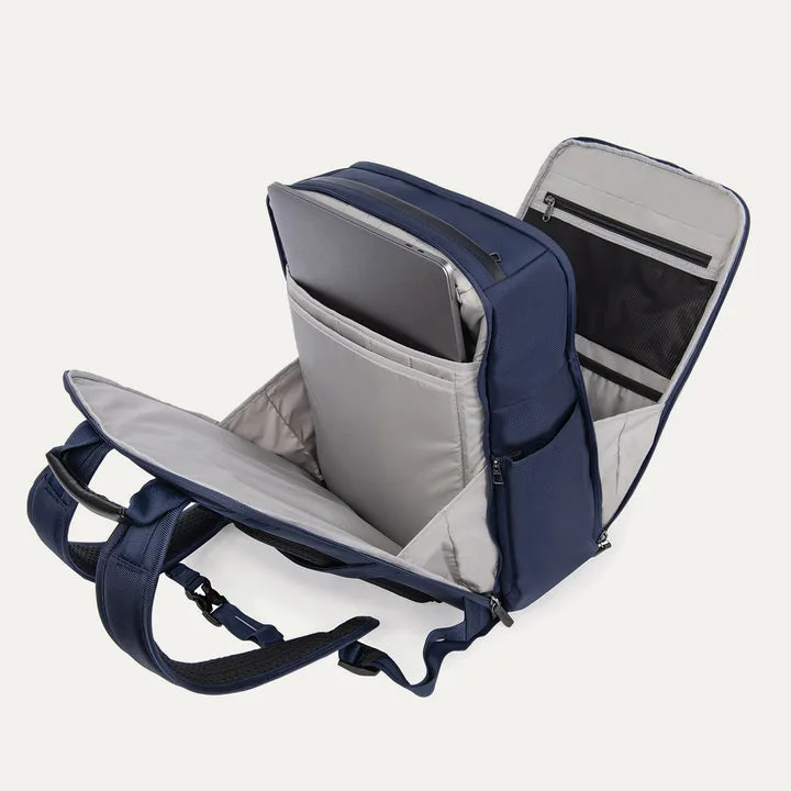 An aerial view of a field. A road runs through the upper right corner.