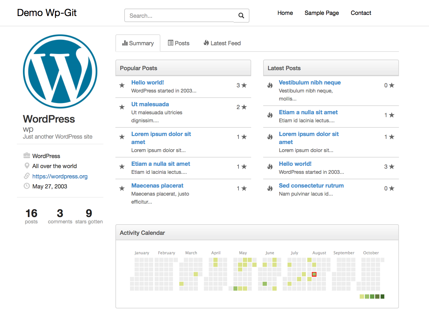 wp-git-homepage