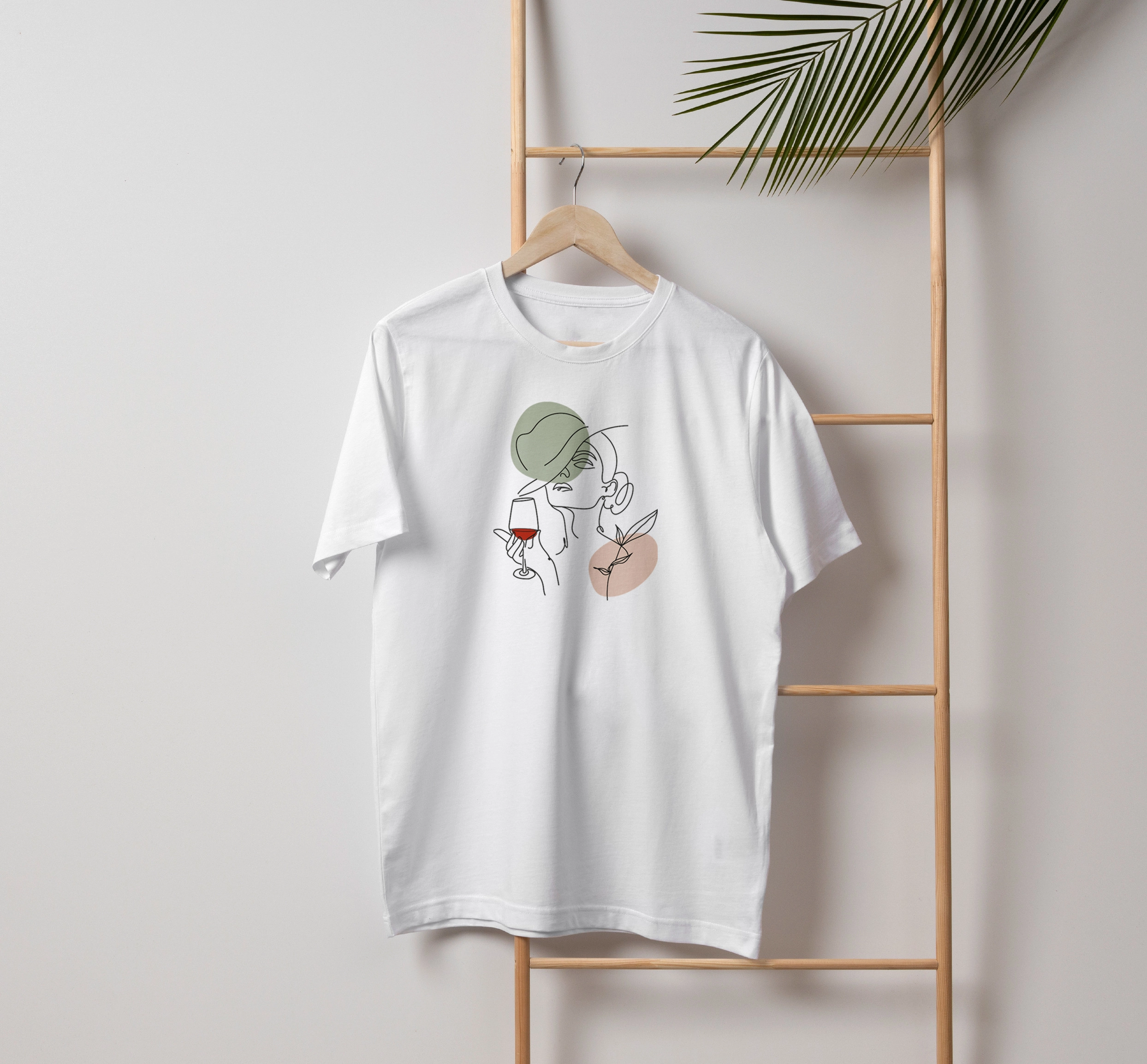 Yalnız Ben desenli Beyaz Unisex Tshirt