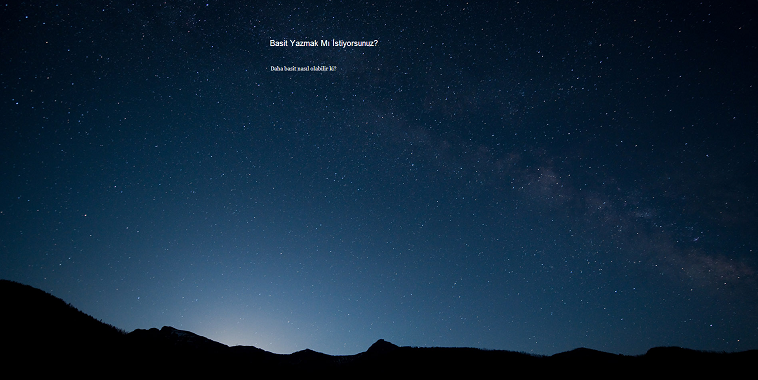 Tam Ekran Yazım Modu