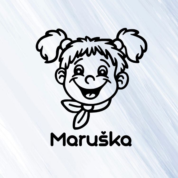 Holka 5 - vinylová samolepka na auto - dítě v autě