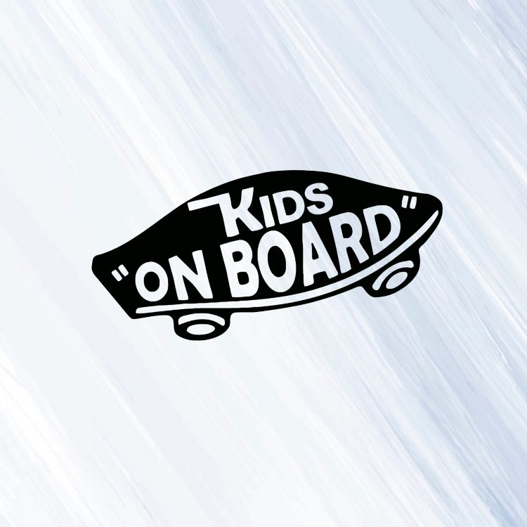 Kids on board - vinylová samolepka na auto