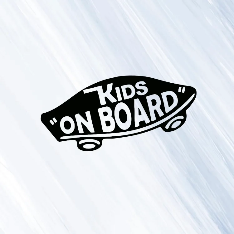 Kids on board - vinylová samolepka na auto