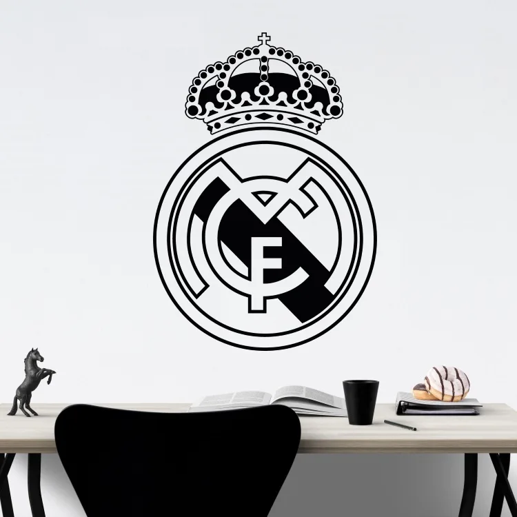 Znak fotbal Real Madrid - vinylová samolepka na zeď