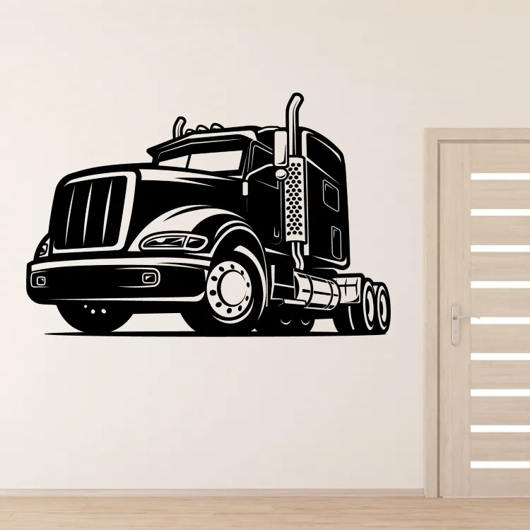 Kamion tahač - vinylová samolepka na zeď