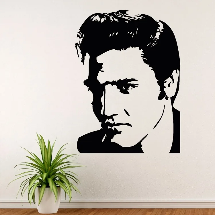 Elvis Presley portrét - vinylová samolepka na zeď