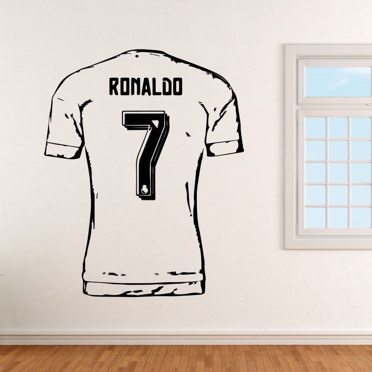 Fotbalový dres Ronaldo 7 - vinylová samolepka na zeď