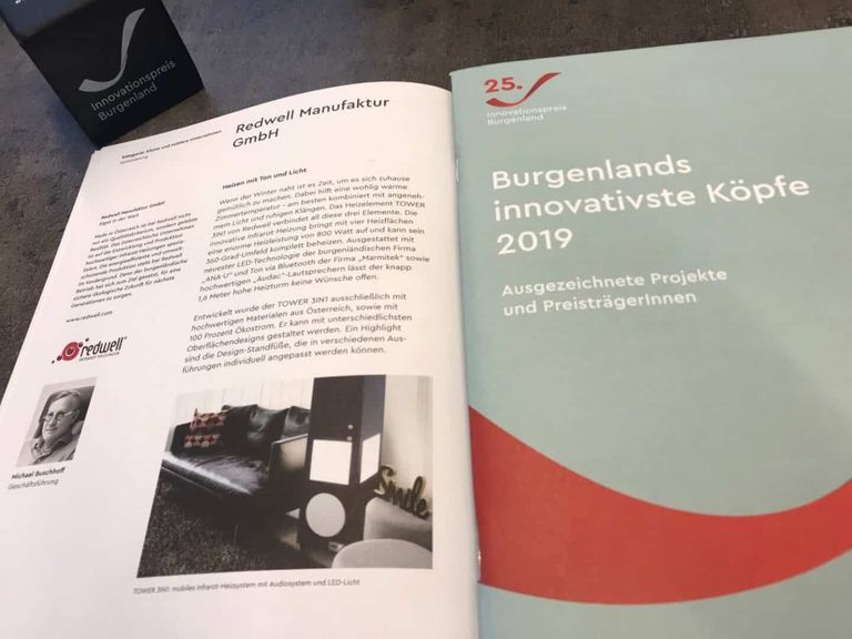 Redwell für Innovationspreis Burgenland 2019 nominiert