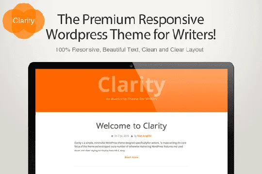 Clarity A Writers WordPress Theme