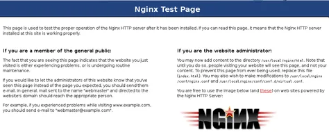 Nginx Test Page