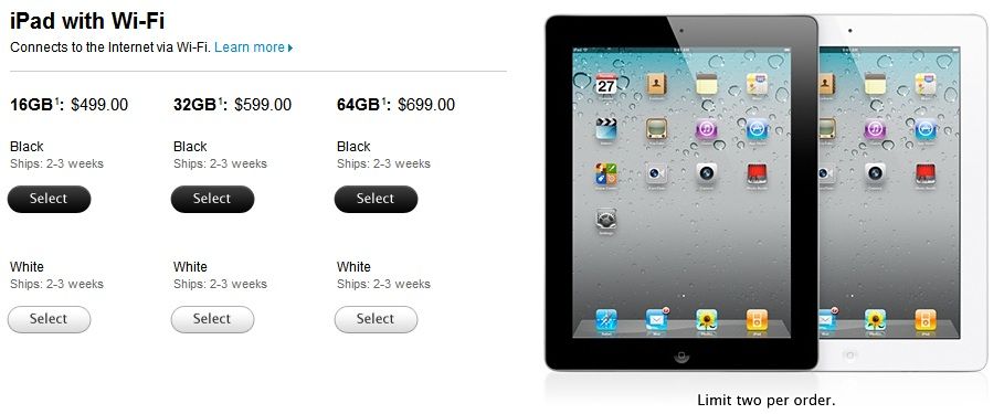 iPad 2 ABD’de satışa çıktı: Arz düşük, talep yüksek