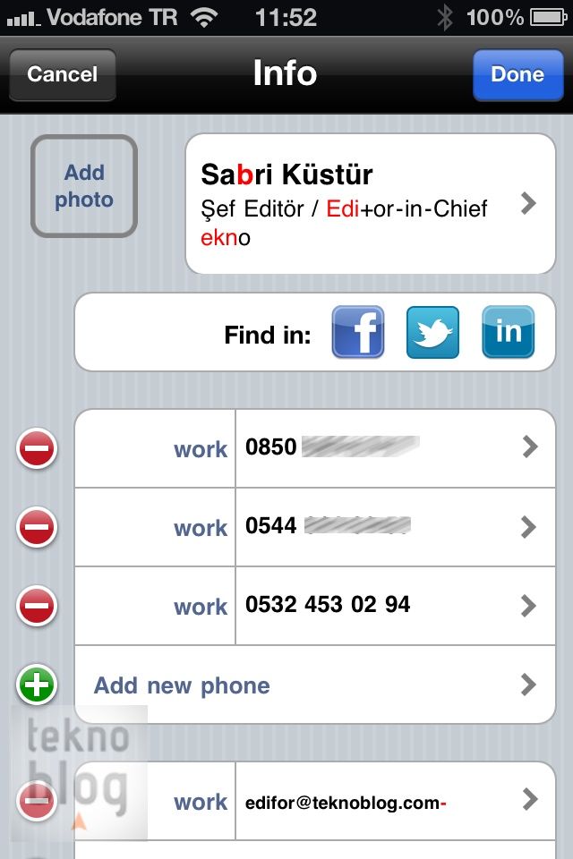 Mobil Uygulama İncelemesi: ABBYY Business Card Reader [iPhone]