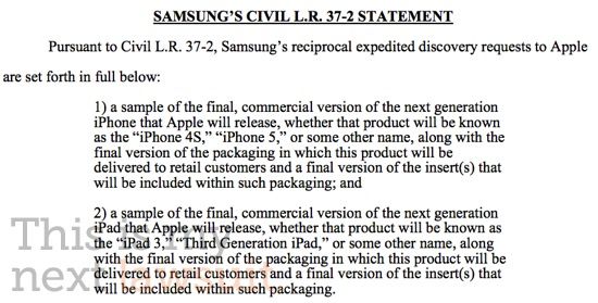 Samsung’un avukatları iPhone 5 ve iPad 3’ü görmek için mahkemeye talepte bulundu