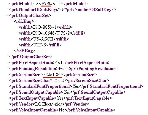 Varlığı XML dosyasında ortaya çıkan LG P930 tablet mi, akıllı telefon mu?