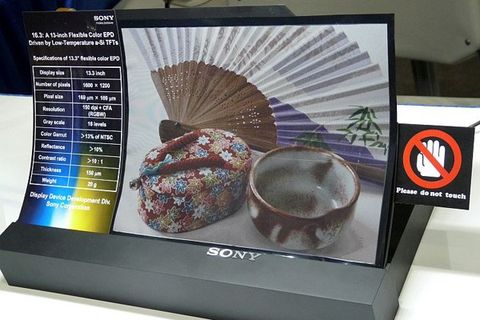 Sony renkli elektronik kağıdını ve gözlüksüz 3D ekranlarını SID 2011’de görücüye çıkardı