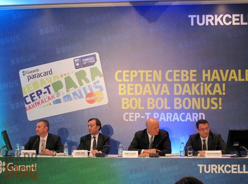 Garanti Bankası ve Turkcell mobil teknoloji destekli banka kartı Cep-T Paracard’ı tanıttı