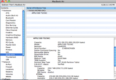 Mac OS X 10.6.8 SSD TRIM desteğini getirdi