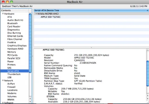 Mac OS X 10.6.8 SSD TRIM desteğini getirdi