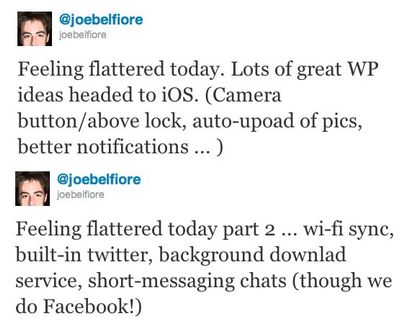 iOS 5’in yenilikleri Microsoft’tan Joe Belfiore’nin gururunu okşamış