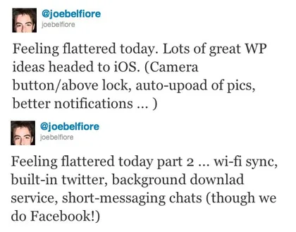 iOS 5’in yenilikleri Microsoft’tan Joe Belfiore’nin gururunu okşamış
