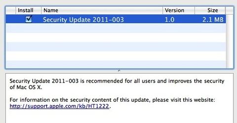 Apple MacDefender tehlikesini gidermeyi amaçlayan güvenlik güncellemesini yayınladı